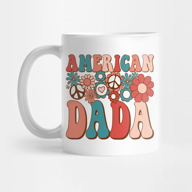 Retro Groovy American Dada Matching Family 4th of July by BramCrye